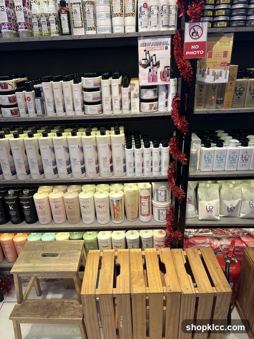 Hair and Beauty Products Display