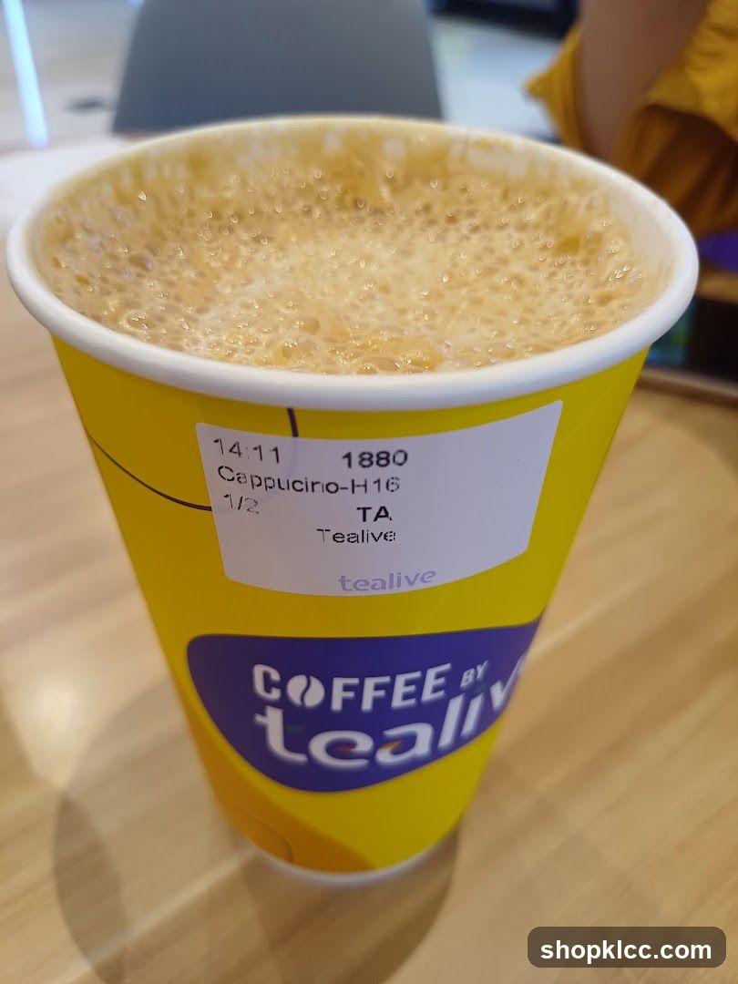 Cappuccino from Tealive