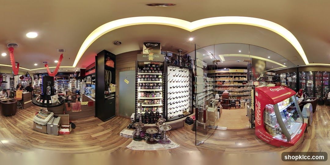Interior of a shop with various products and displays