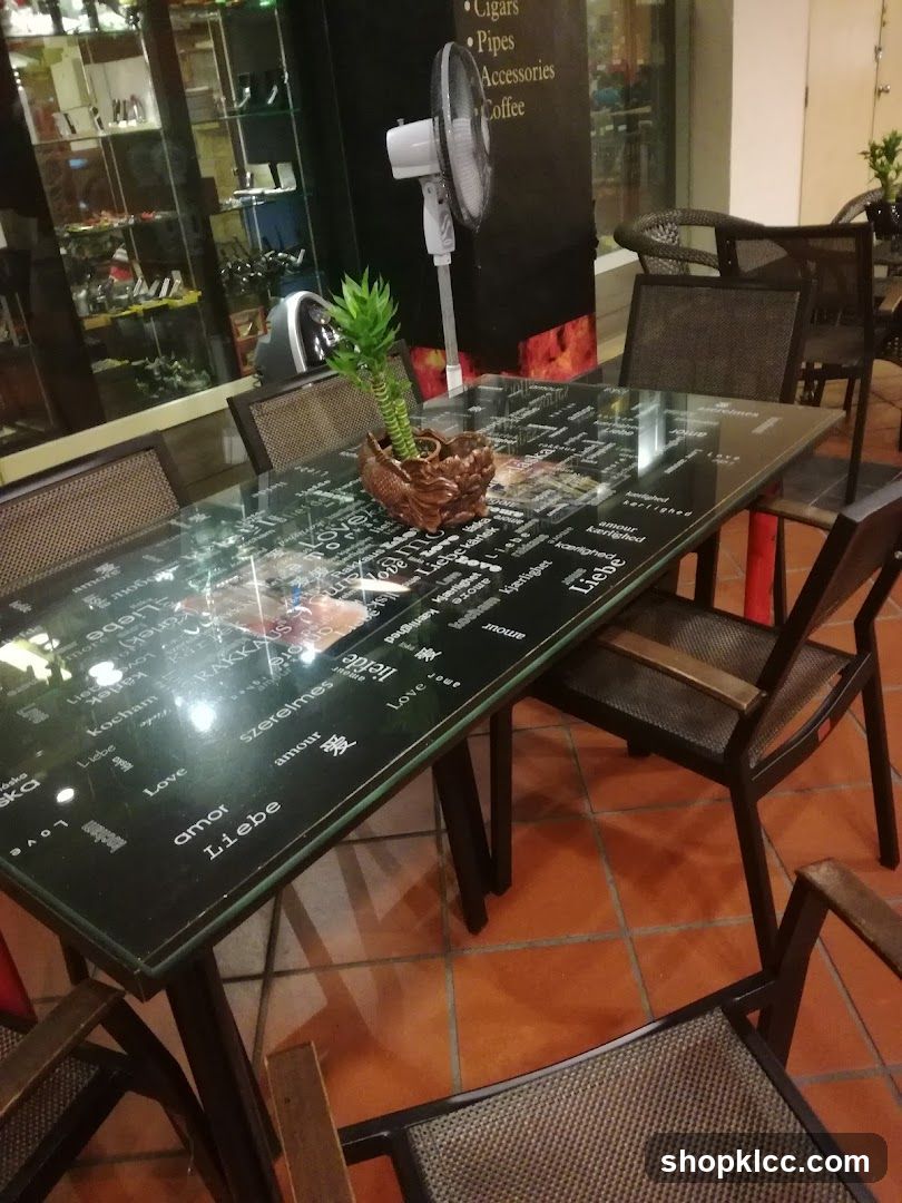 Indoor Dining Area with Decorative Table