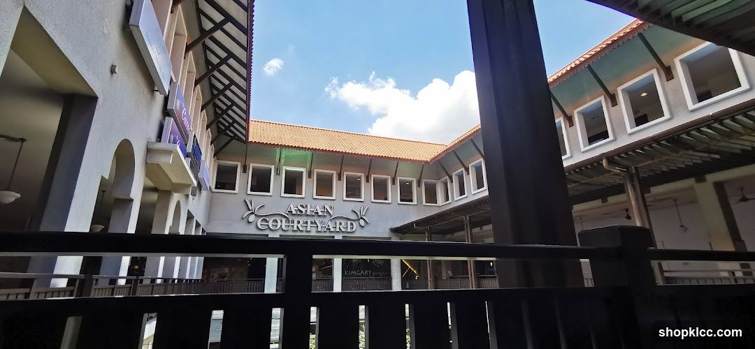 Asian Courtyard Building Exterior