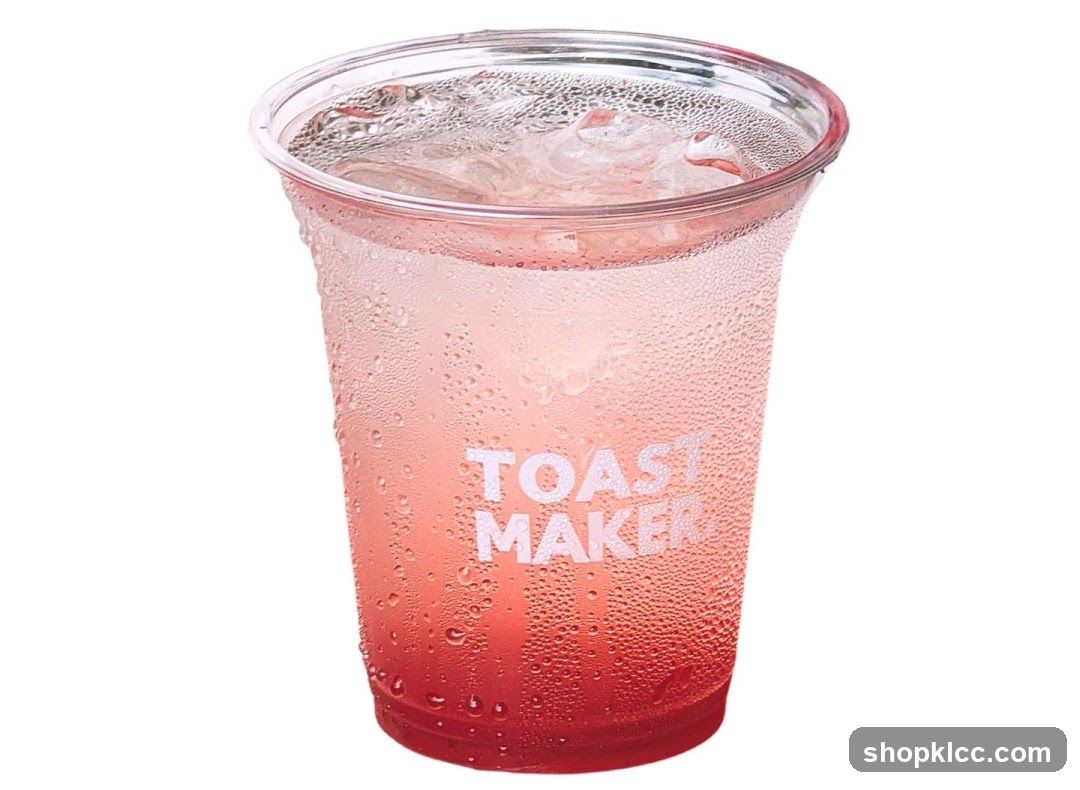 Iced Pink Drink in Toast Maker Cup