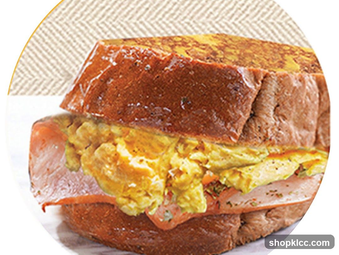 Sandwich with Eggs and Ham
