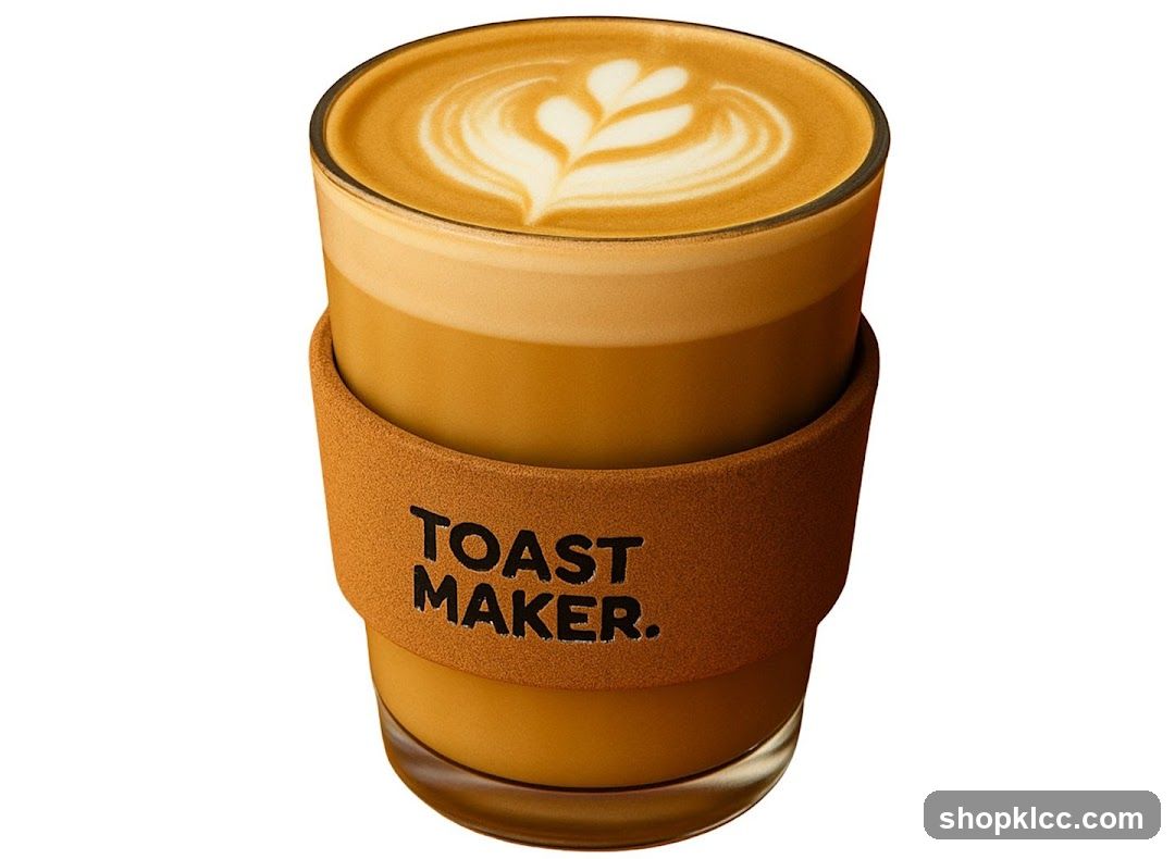 Latte in Toast Maker Cup
