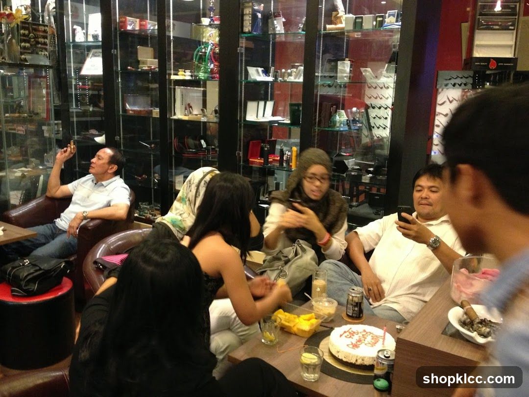 Group in a cafe or lounge