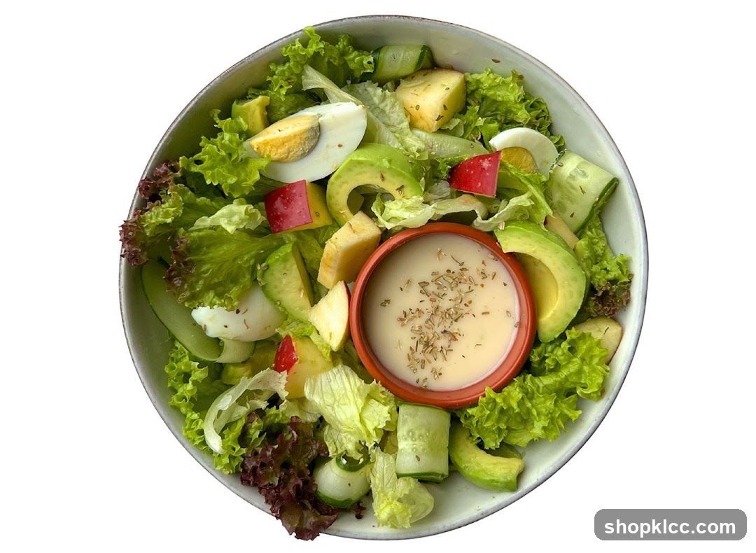 Salad Bowl with Dressing