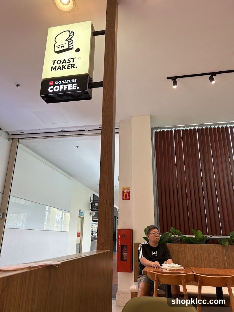 Interior of Toast Maker Coffee Shop