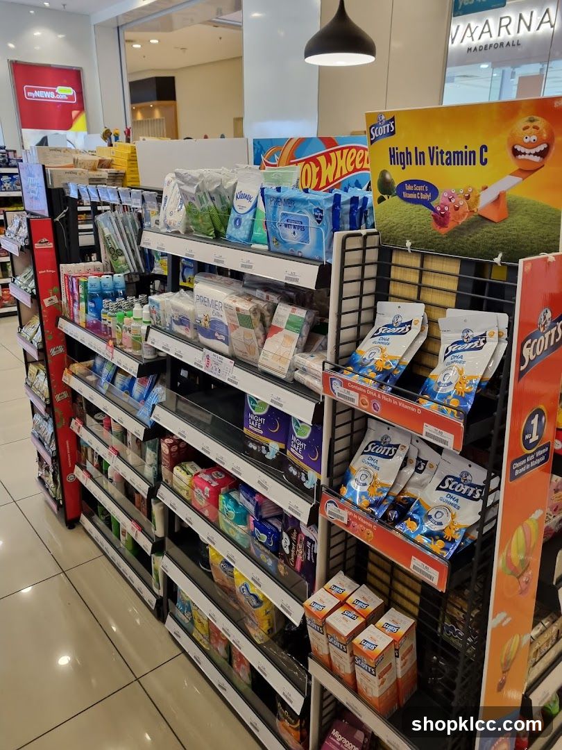 Grocery Store Interior Aisle
