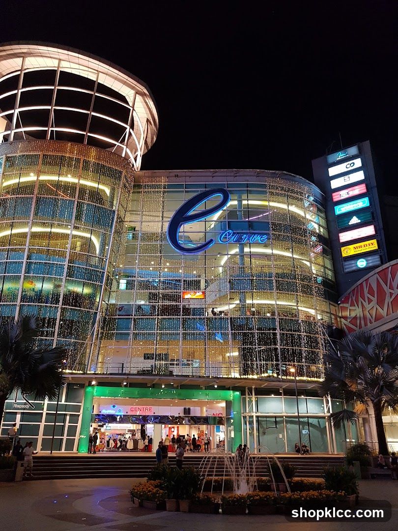 E-World Mall Exterior Night View
