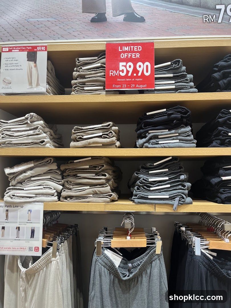 Uniqlo Pants Display Shelf