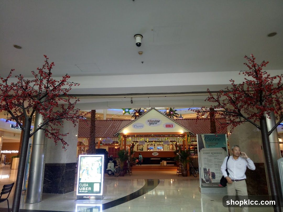 Cafe in mall interior