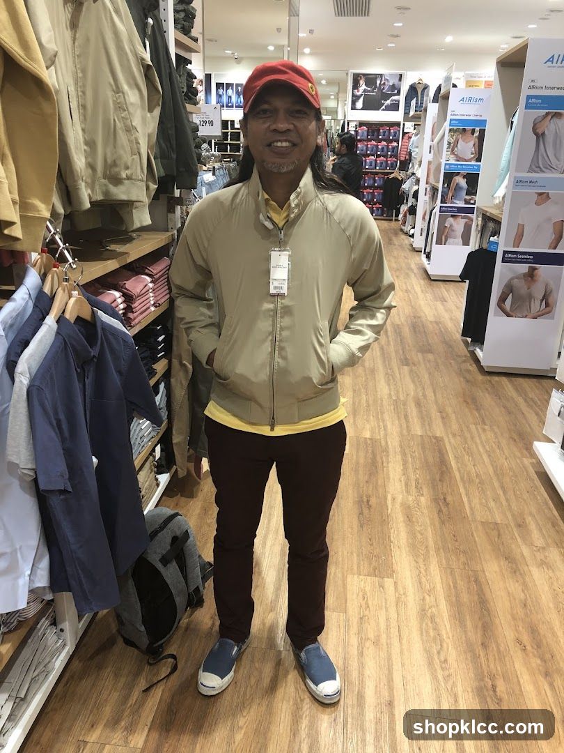 Man in Uniqlo Store