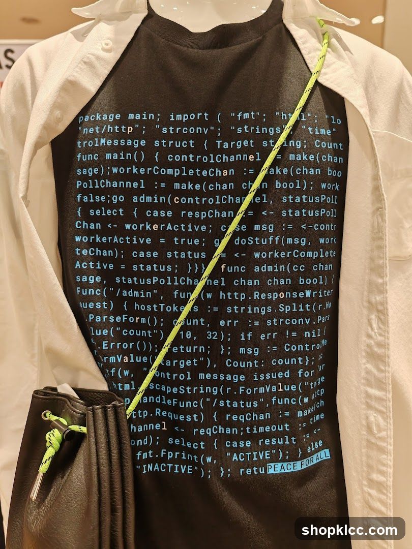 Go Code T-Shirt Display