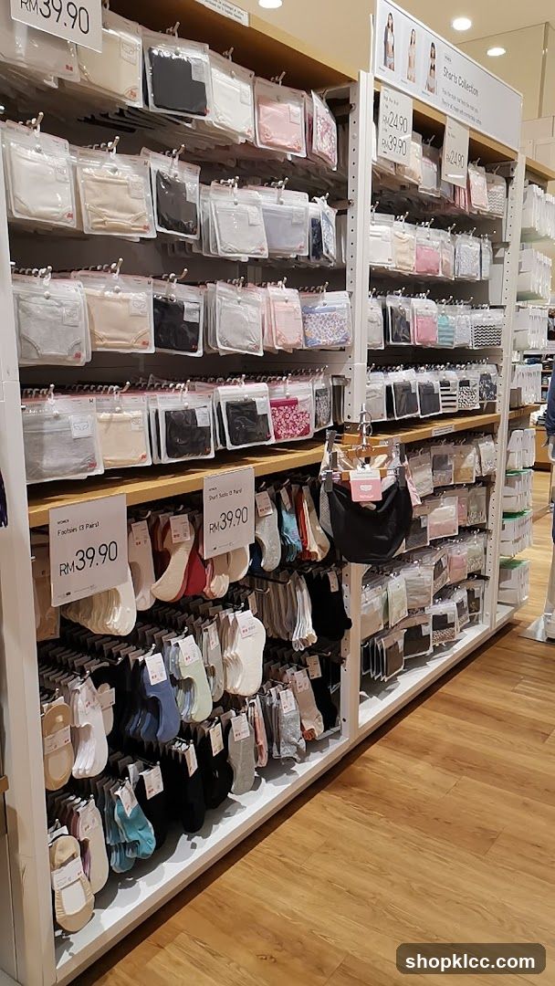 Socks and Underwear Display