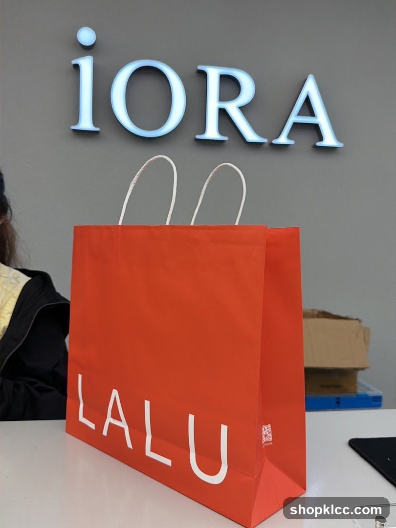 Lalu Shopping Bag with IORA Signage