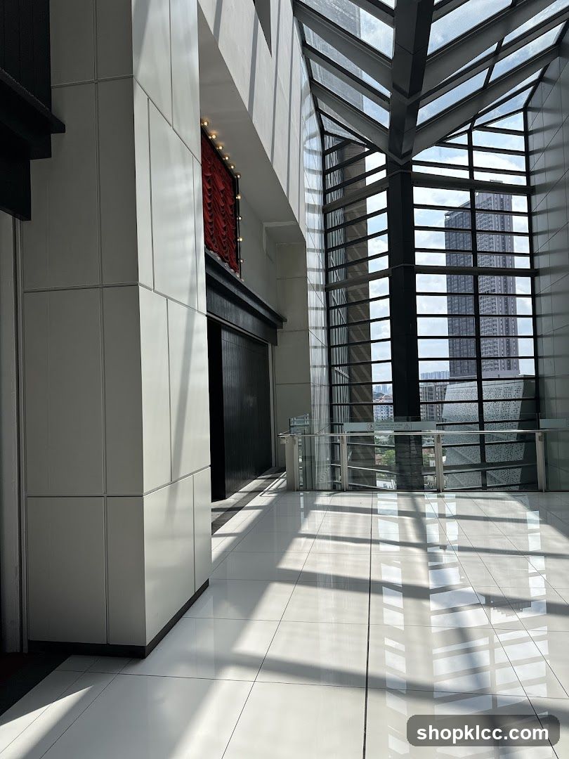 Modern Interior with Red Drapes