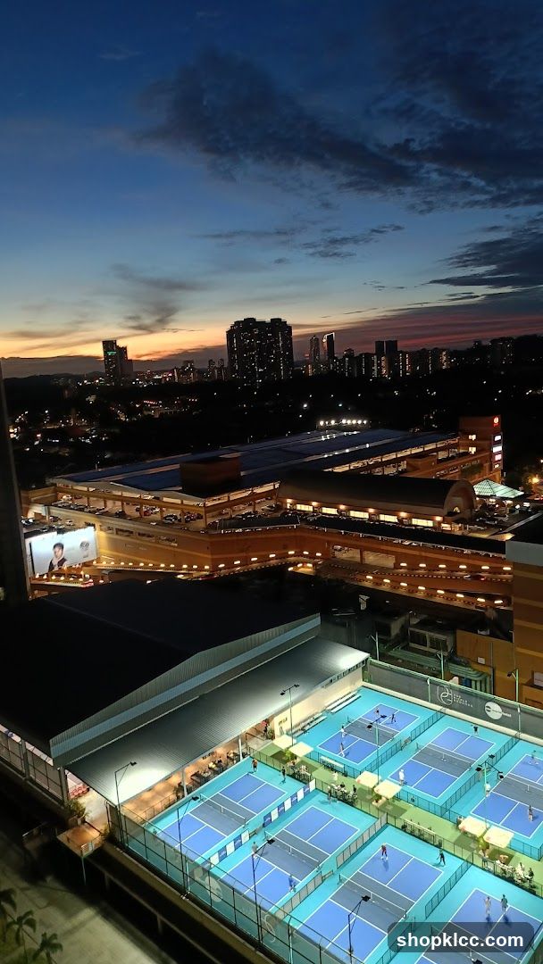 Outdoor Sports Courts at Dusk