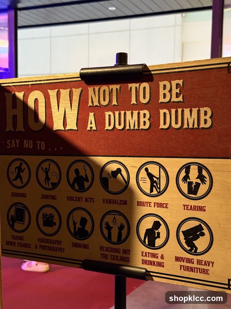 How Not To Be A Dumb Dumb Sign