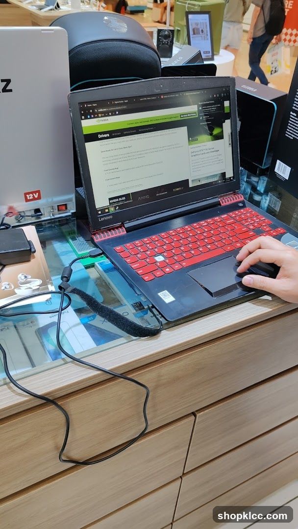 Laptop Displaying NVIDIA Drivers