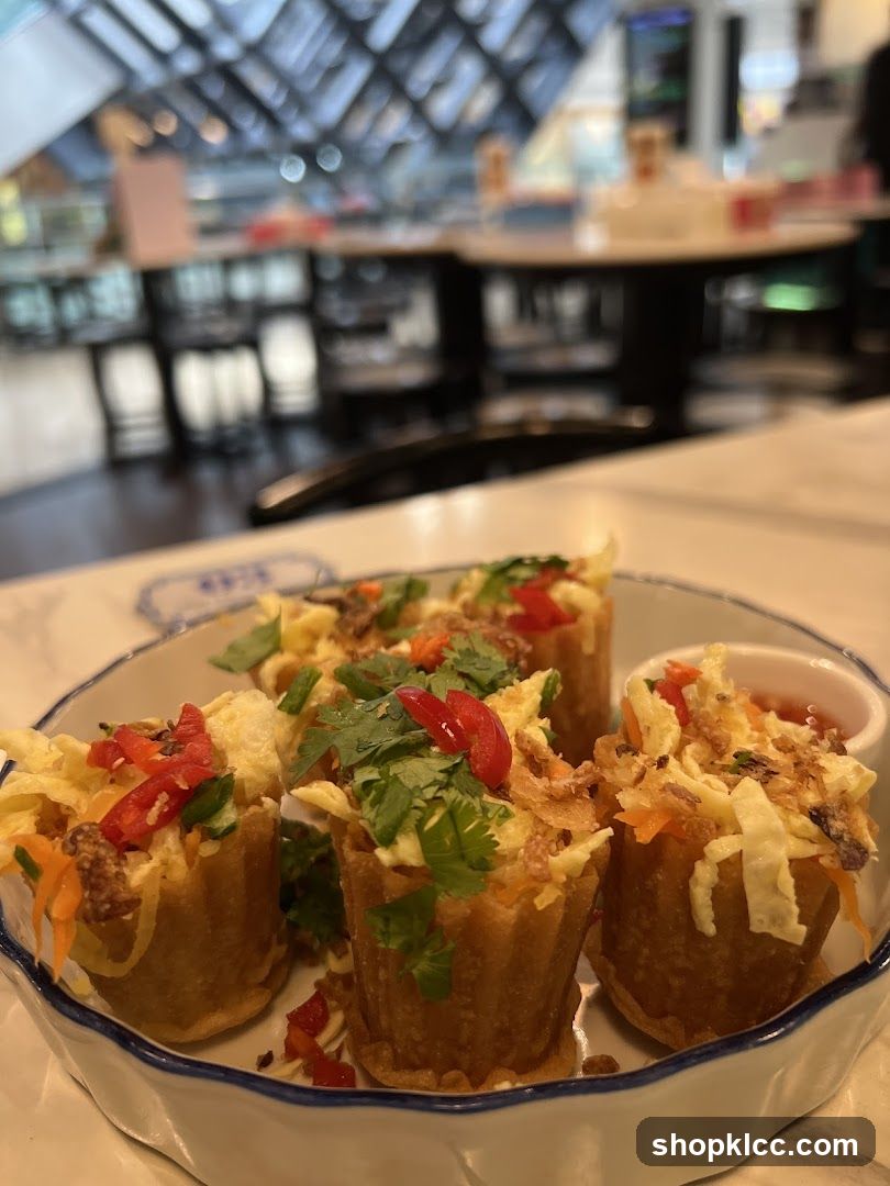 Fried Tofu Cups with Toppings