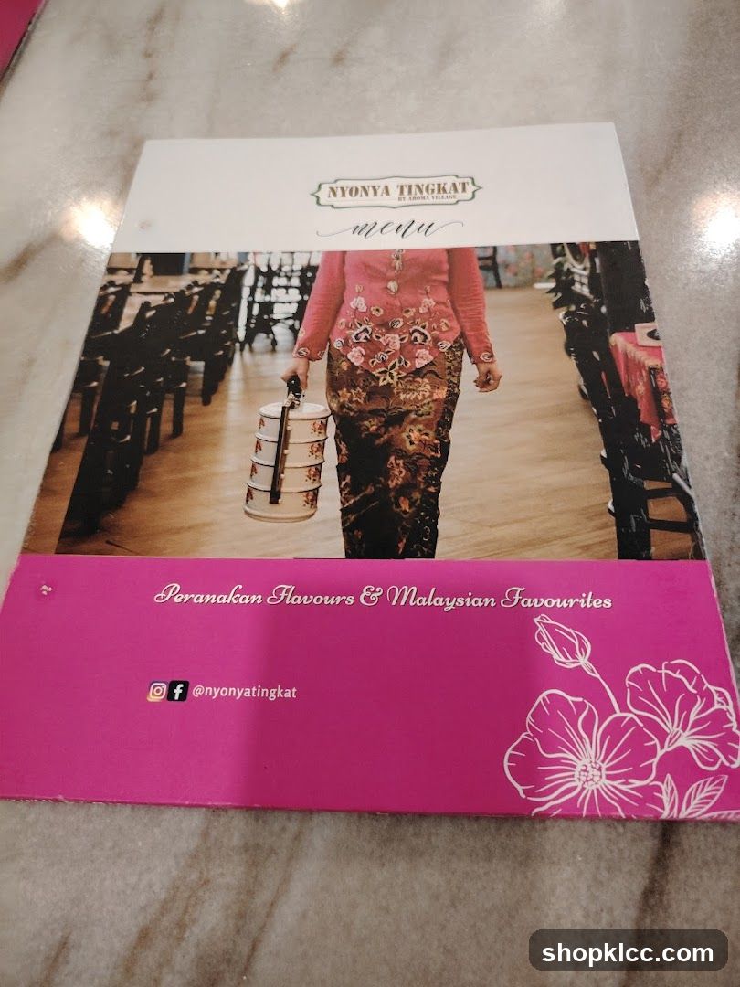 Nyonya Tingkat Menu