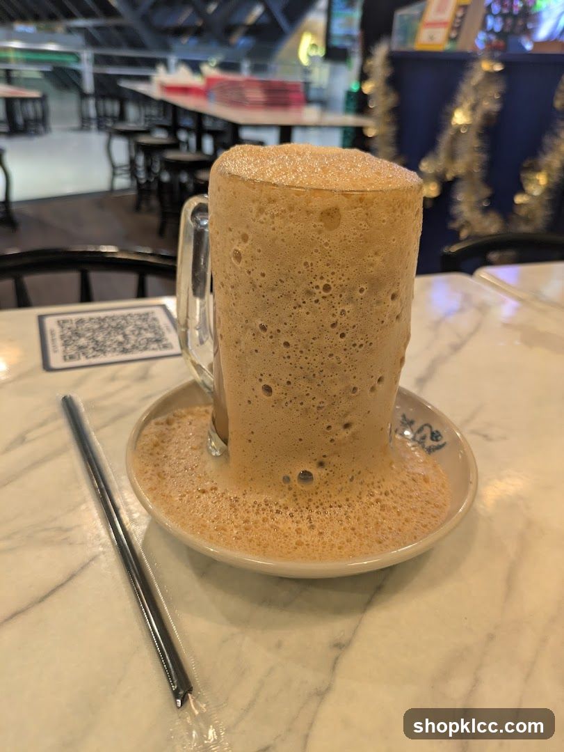 Iced Coffee with Foam