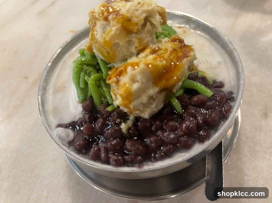 Dessert with Ice Cream and Red Beans