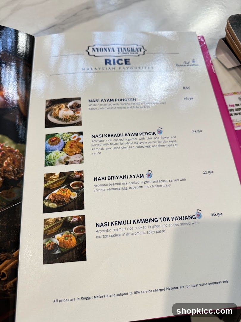 NYONYA TINGKAT RICE MALAYSIAN FAVOURITES