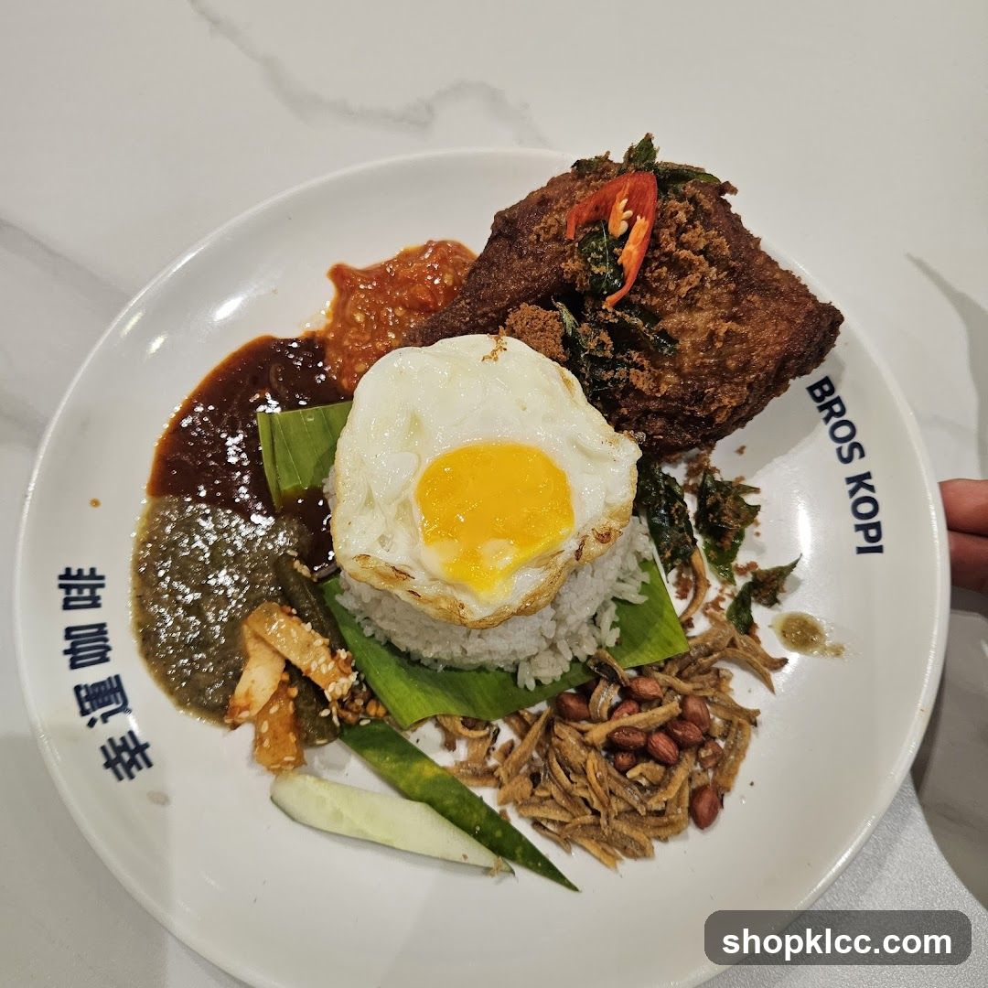 Nasi Lemak with Fried Chicken
