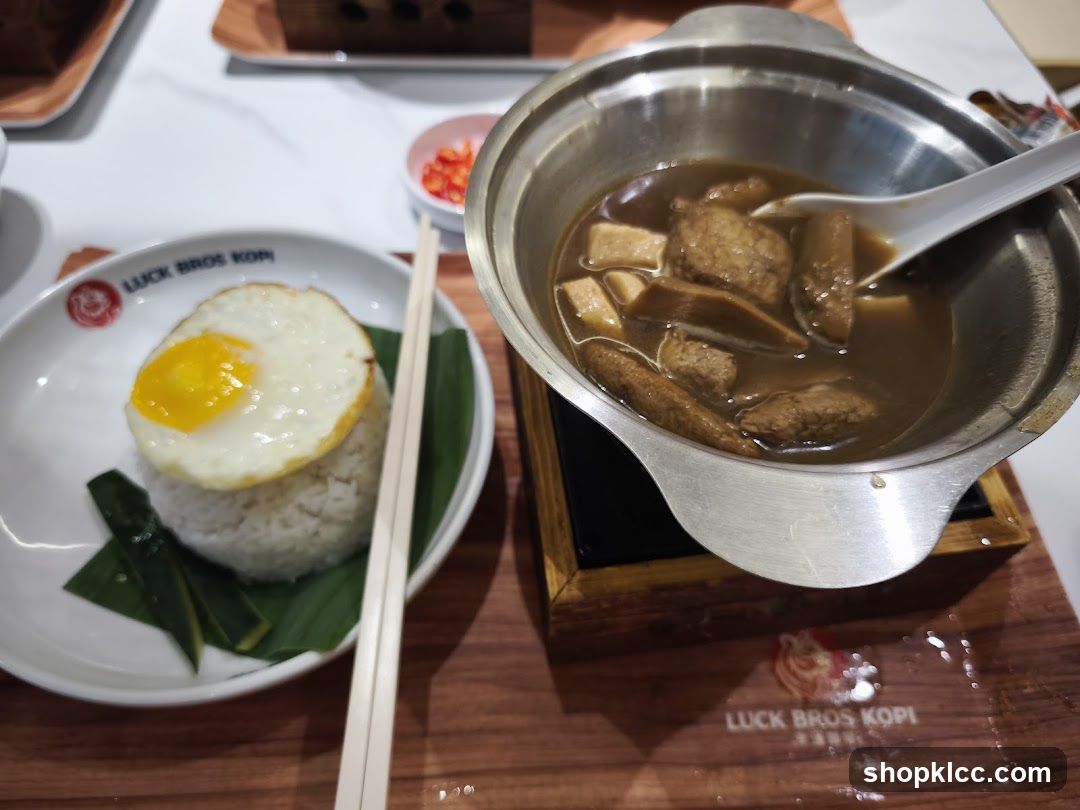 Meal with Rice and Soup