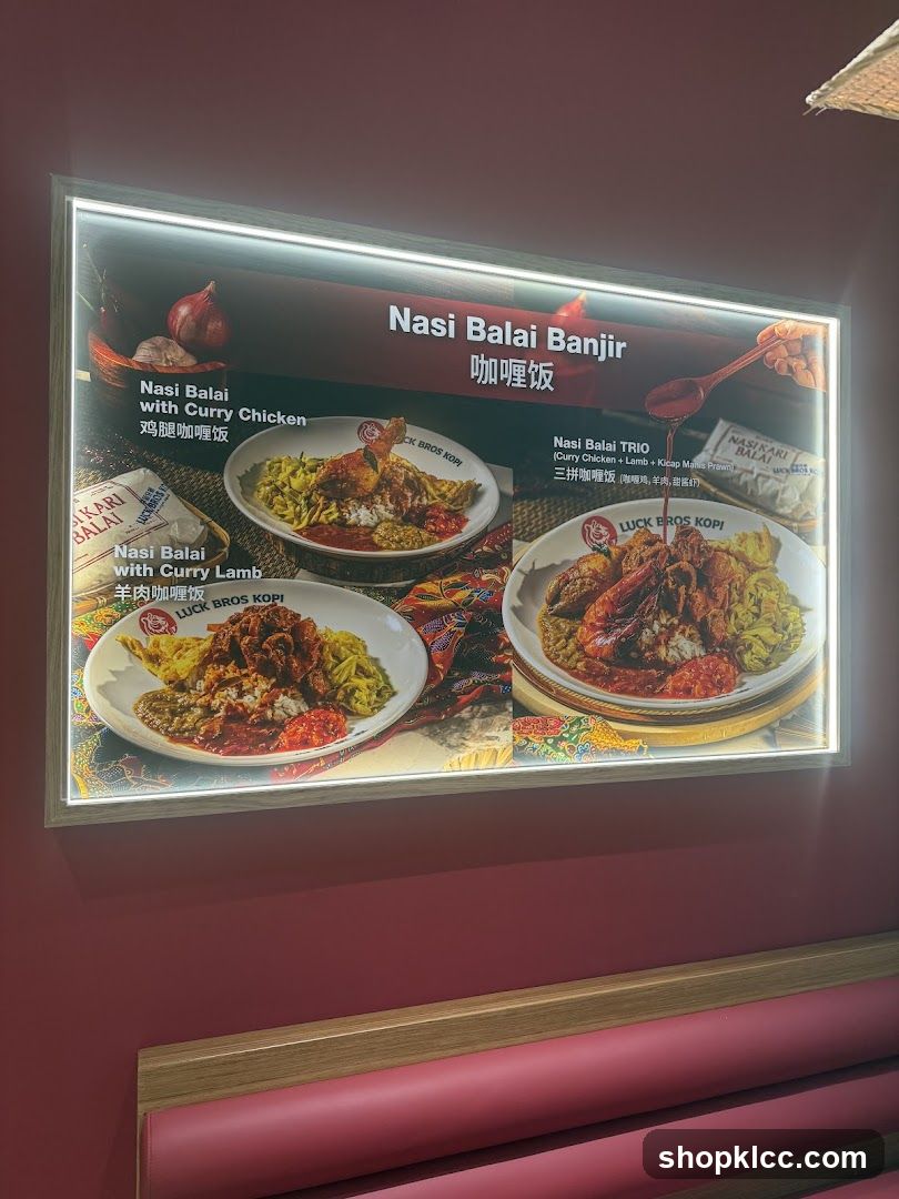 Nasi Balai Banjir Menu