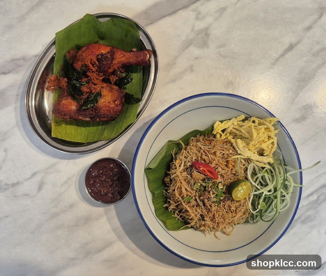 Fried Chicken and Noodles