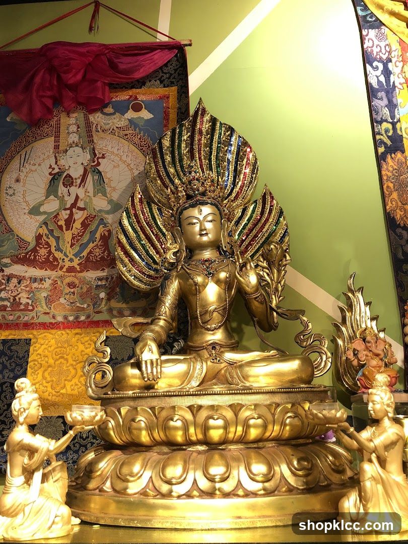Buddha Statue with Offerings