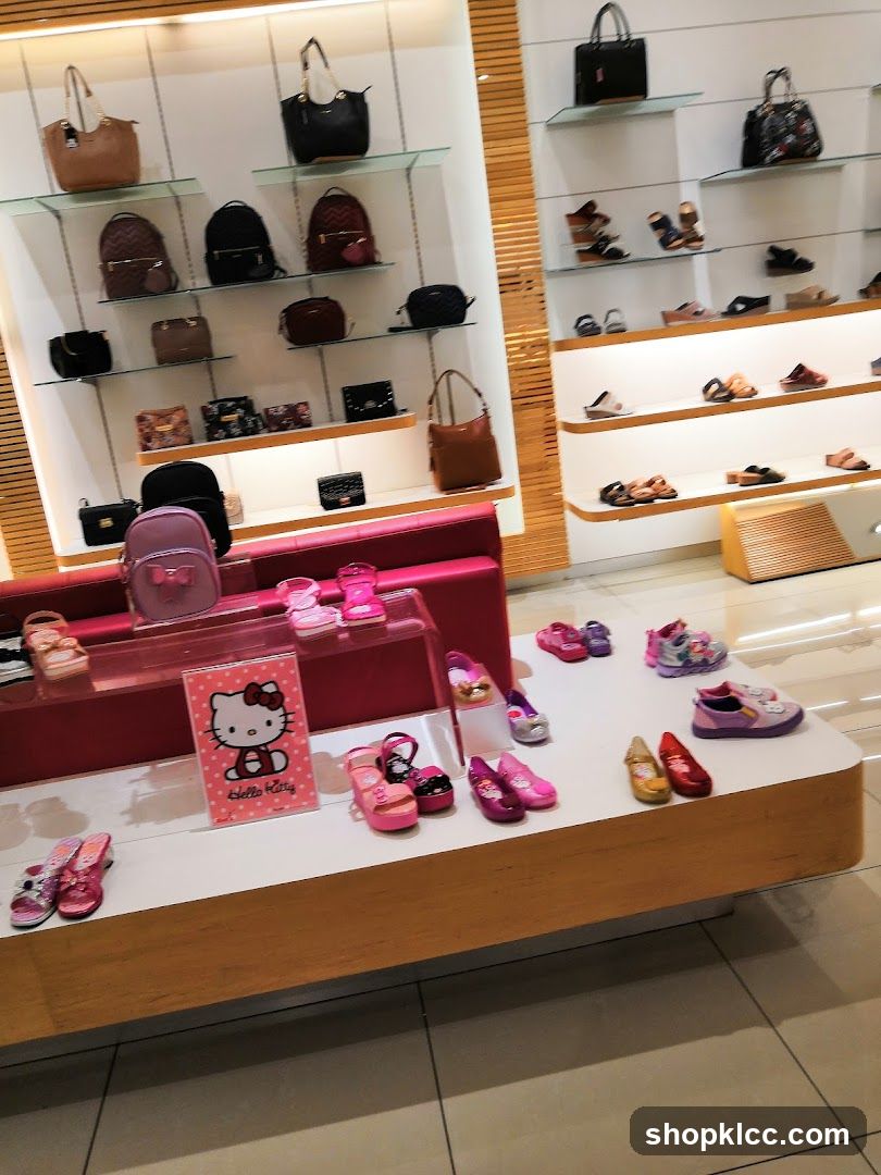 Hello Kitty Shoe and Bag Display