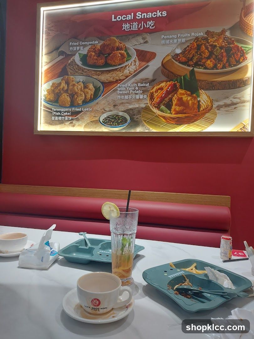 Local Snacks Menu