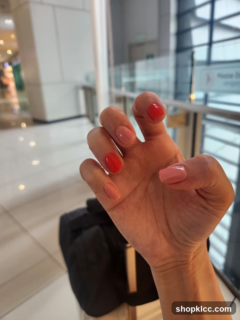 Woman's Hand with Painted Nails