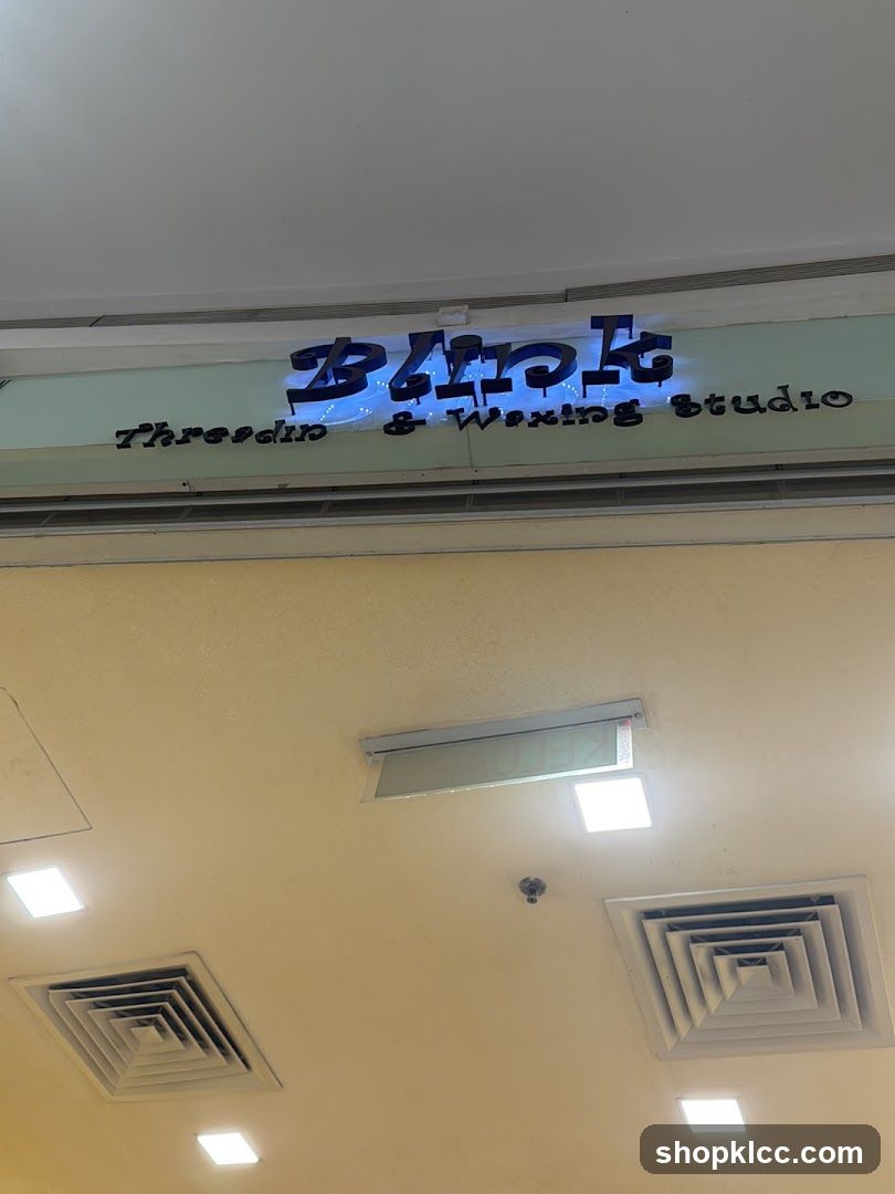 Blink Threading & Waxing Studio Sign