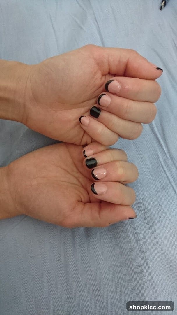 Hands with French Manicure