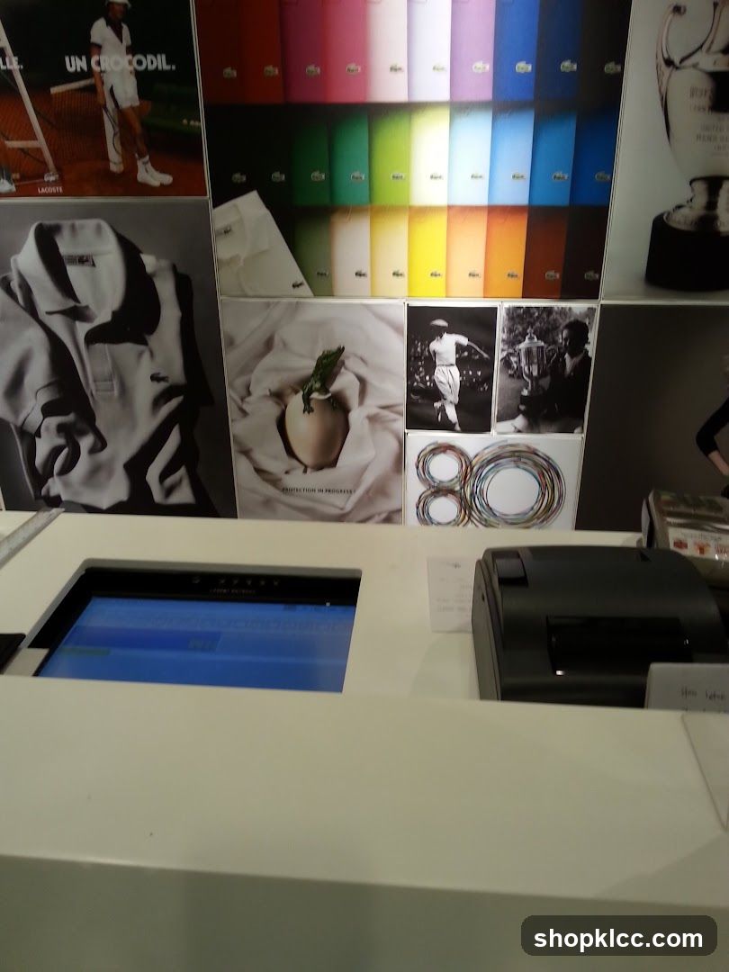 Lacoste Store Interior Display