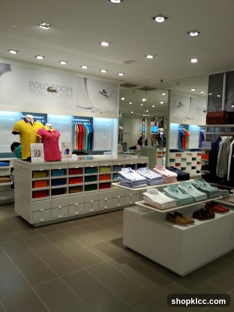 Lacoste Polo Room Store Interior