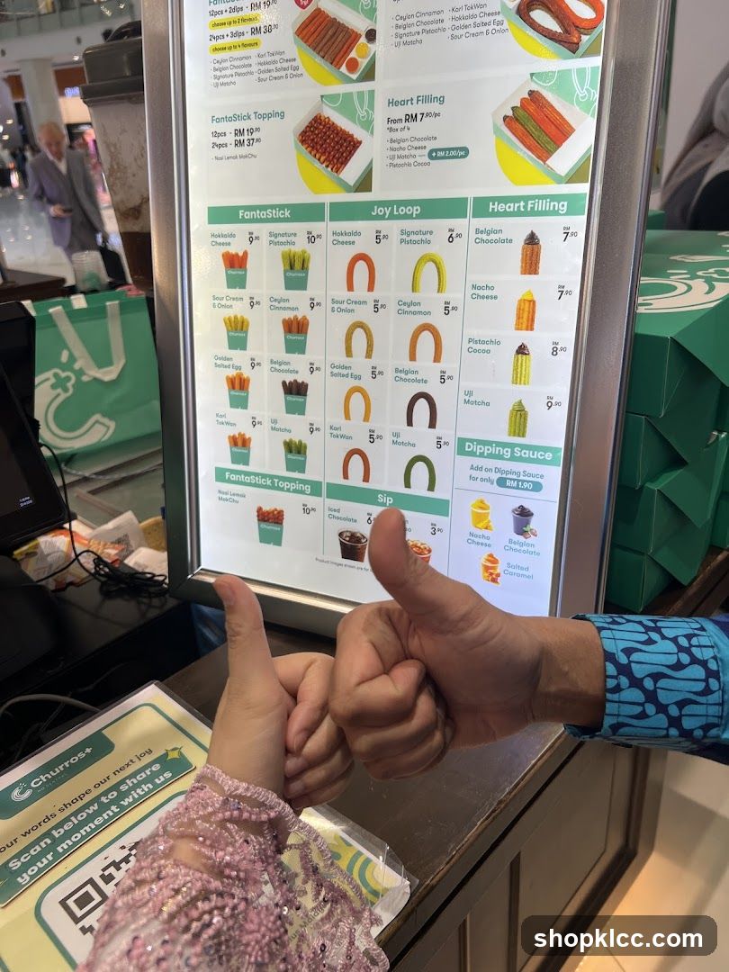 Churros+ Menu