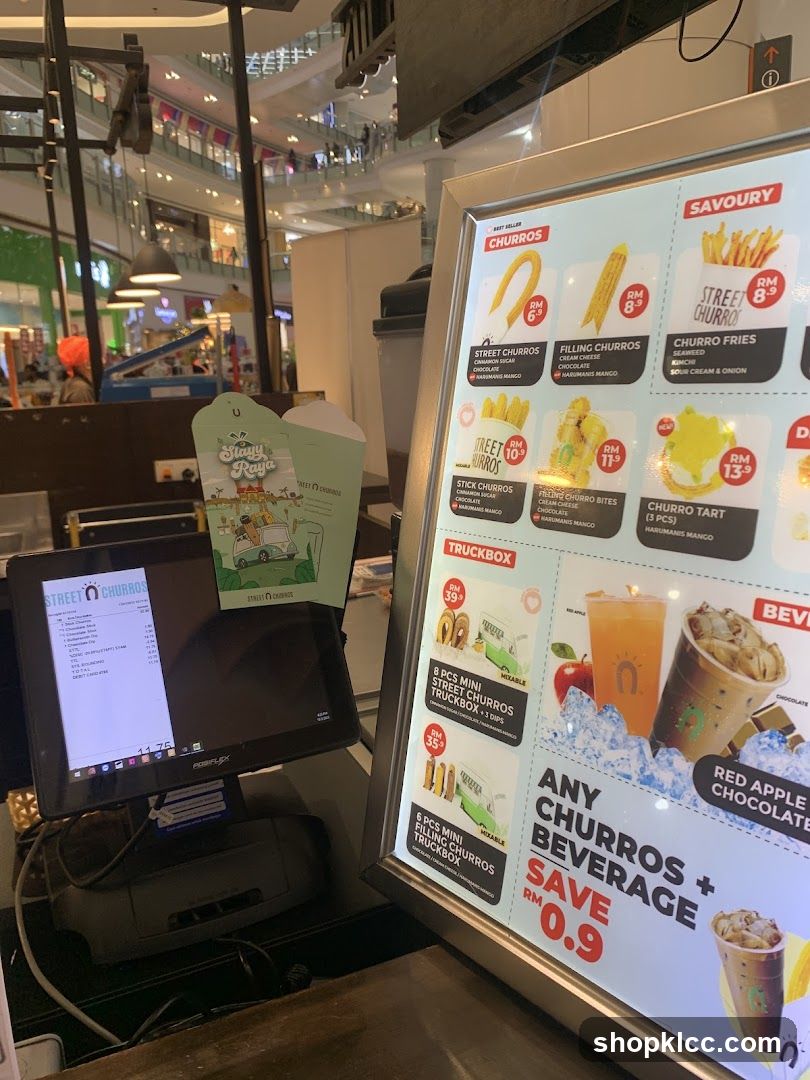 Churros Menu and POS System