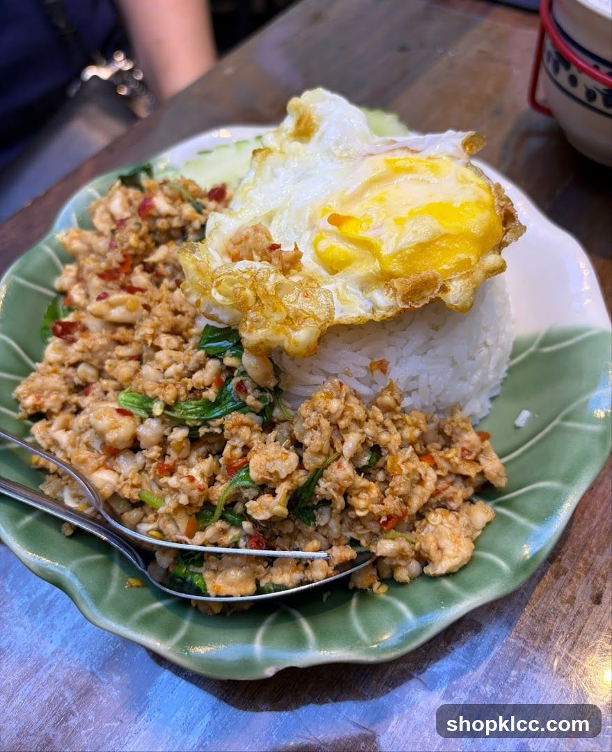 Thai Basil Chicken with Fried Egg