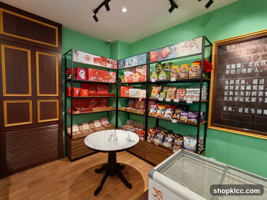 Interior of a traditional snack shop