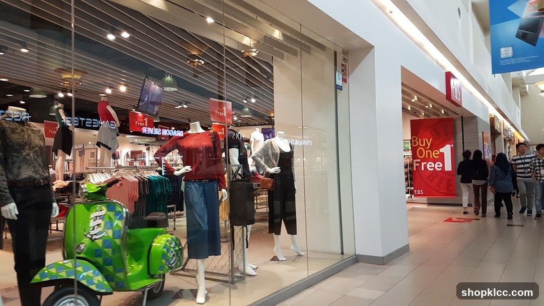 Shopping Mall Interior with Storefronts