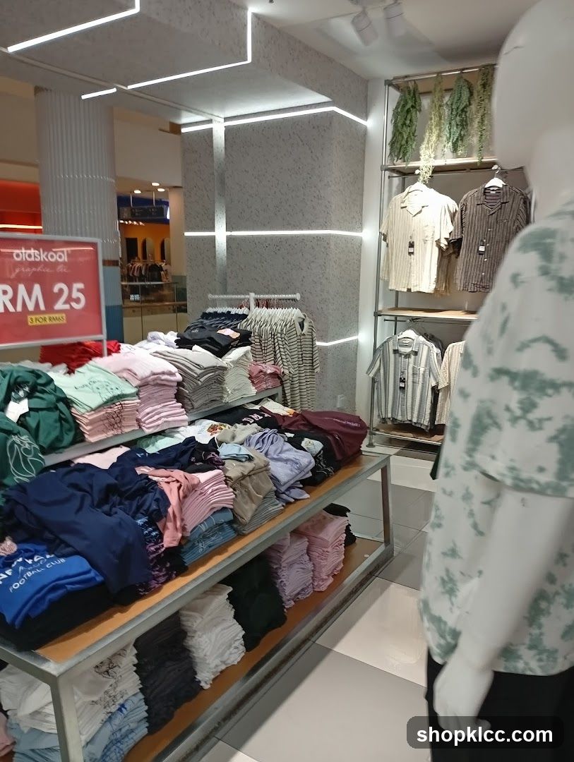 Clothing Store Interior Display
