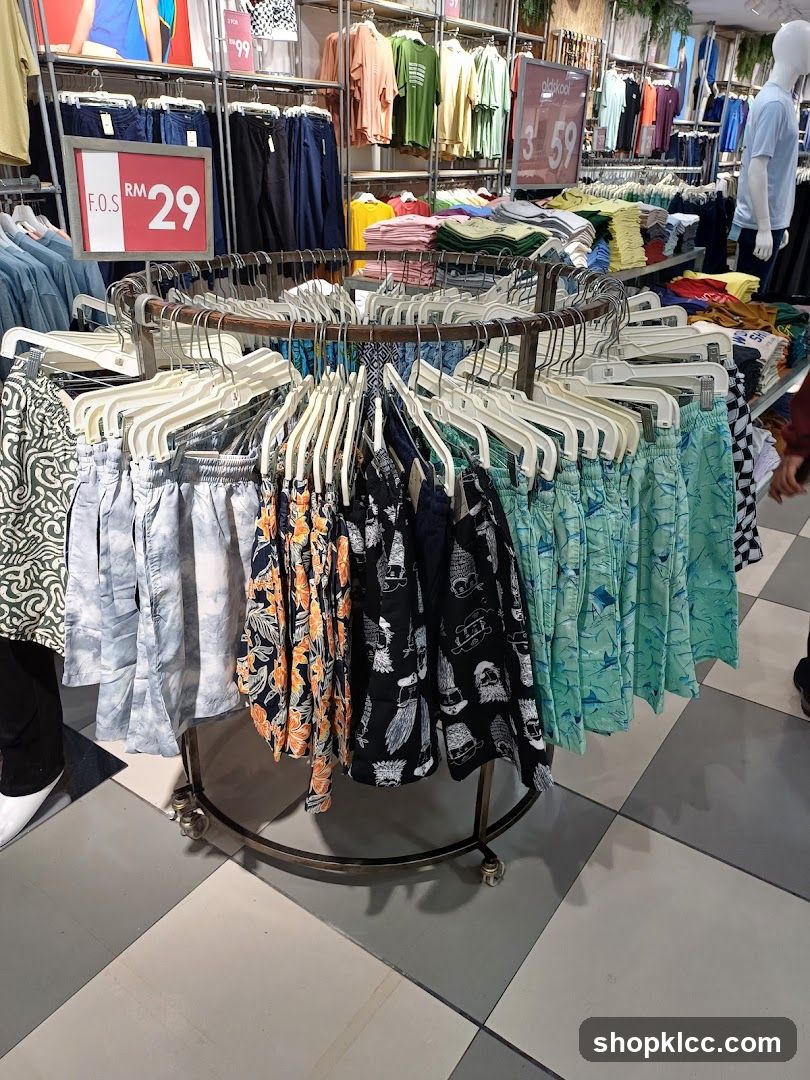 Clothing Store Interior Display