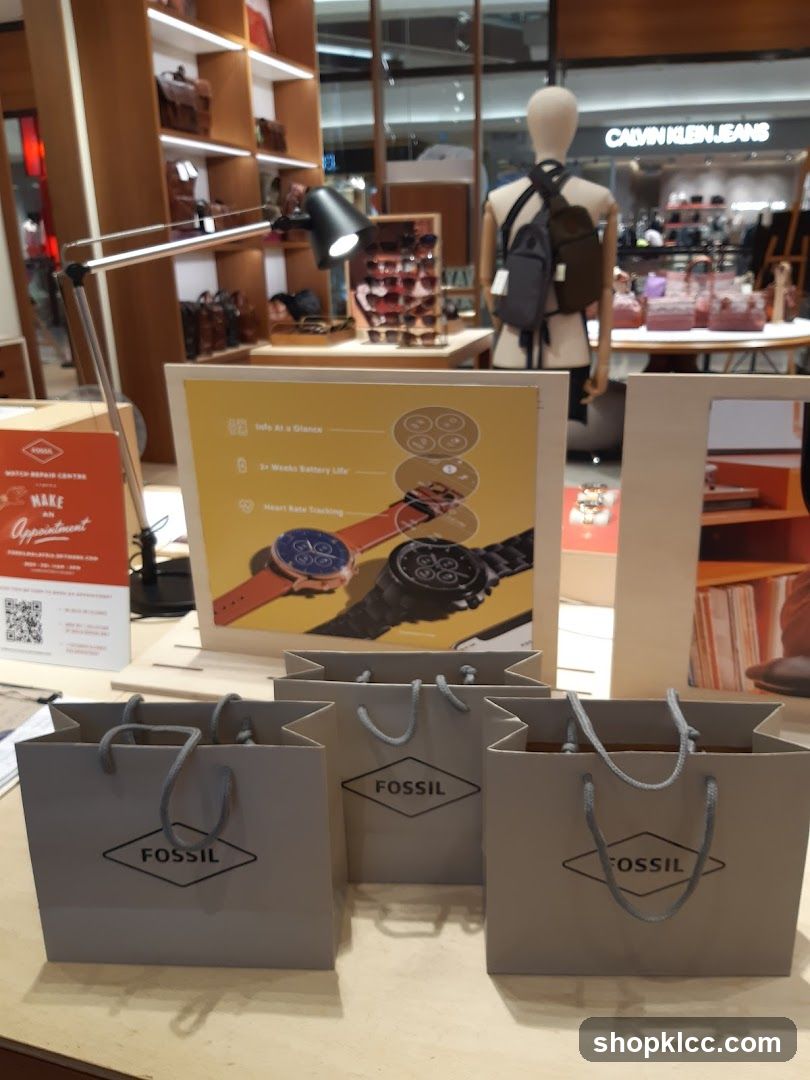 Fossil Store Display