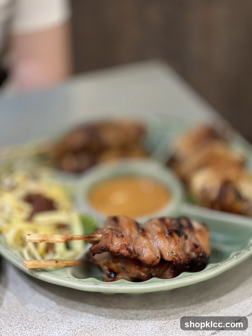 Chicken Skewers with Peanut Sauce