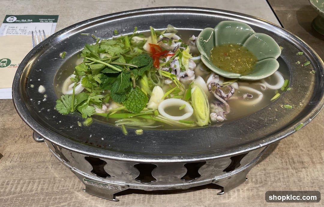 Steamed Squid with Lime and Chili
